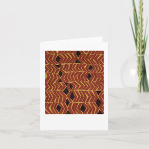 Jazzy african-inspired abstract pattern card