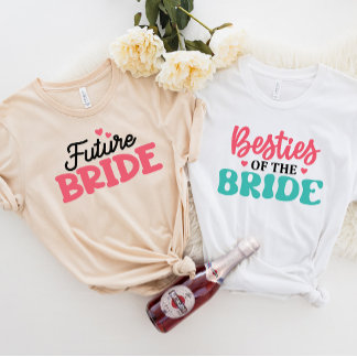 JAZZY Bridal Party Tee, Besties of the Bride T-Shirt