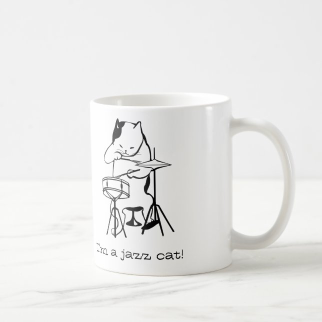 Jazzy Cat Mug (Right)