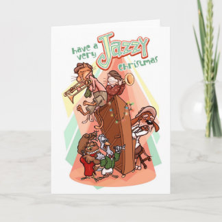 Jazzy Christmas Holiday Card