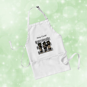 Jazzy Cook Musician Black Cats Standard Apron