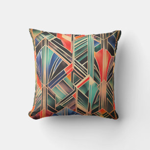 Jazzy Geometric  Elegant Classic Boho Geometrical  Cushion