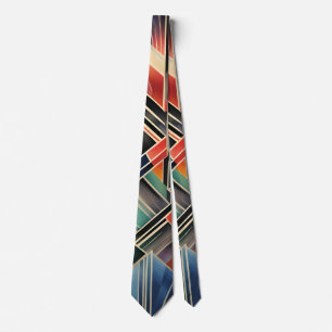 Jazzy Geometric  Elegant Classic Boho Geometrical  Tie