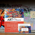 Jazzy Graffiti Art, Art Class Advertising Flyer<br><div class="desc">Jazzy Graffiti Art,  Art Class Advertising Flyer by The Business Card Store.</div>