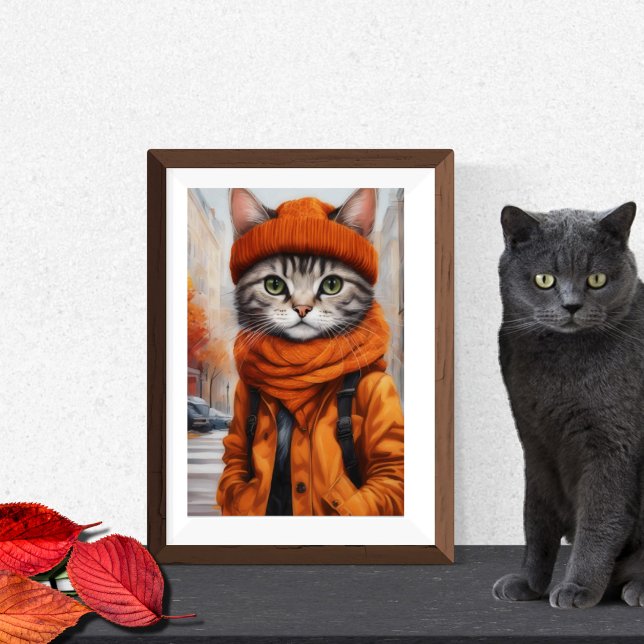 Jazzy Kitty  - October Vibes  Poster (Creator Uploaded)