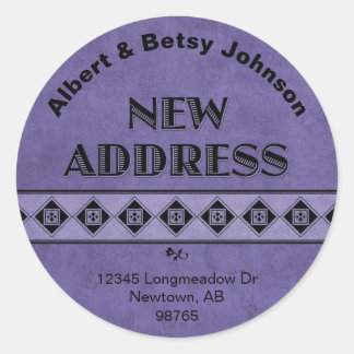 Jazzy New Address Stickers