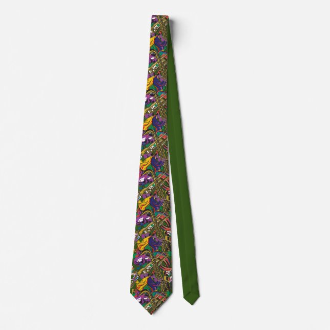 Jazzy New Orleans Music Fest Tie (Front)