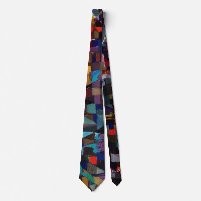 "JAZZY NIGHT" BY SAGAGE TIE (Front)