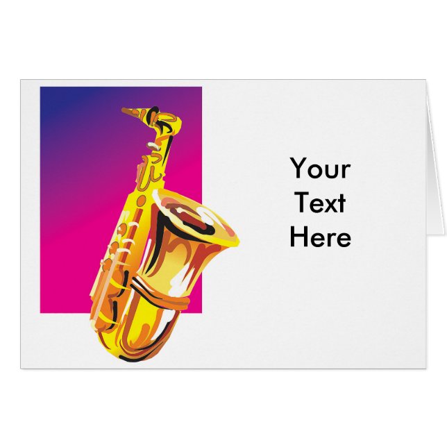Jazzy Saxophone (Front Horizontal)