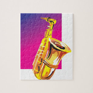 Jazzy Saxophone Jigsaw Puzzle