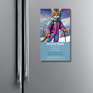 Jazzy  winter  cat - business card