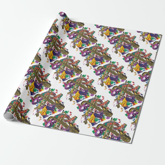 JAZZy Wrapping Paper (Unrolled)