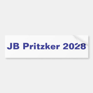 JB Pritzker 2028, run for President Bumper Sticker