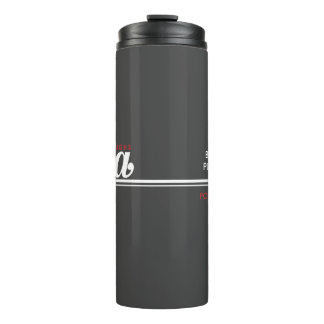 JBHS VMA Black with White Logo Customisable Thermal Tumbler