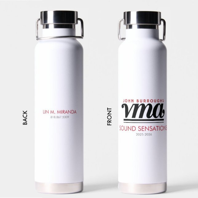 JBHS VMA Customise Your Name & Choir Water Bottle (Creator Uploaded)