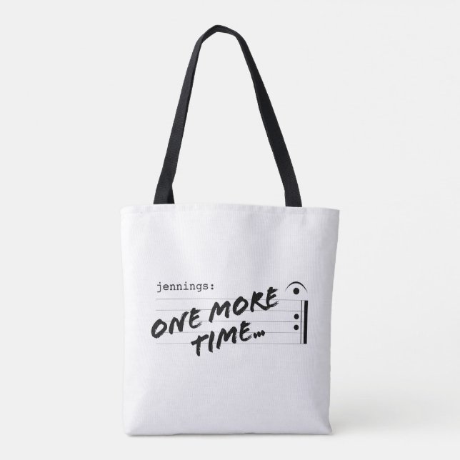 JBHS VMA "One More Time" Repeat Fermata Funny Tote Bag (Back)