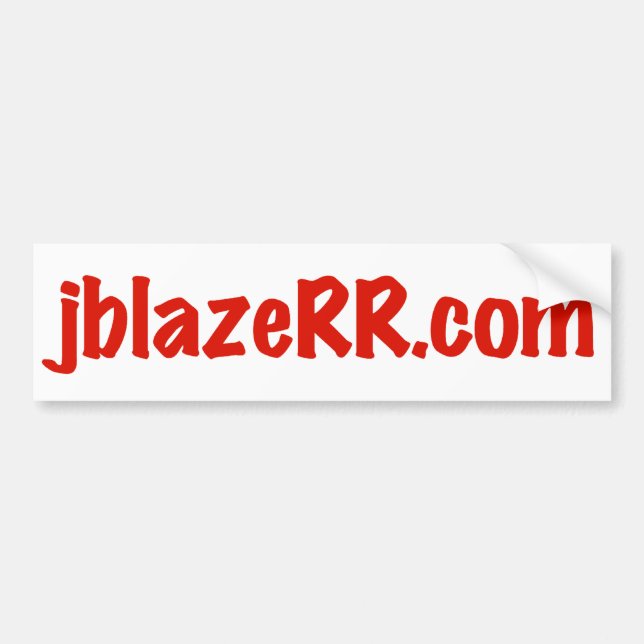 jblazeRR.com Bumper Sticker (Front)