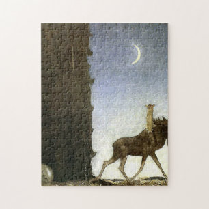 Jbleap the elk John Bauer Jigsaw Puzzle