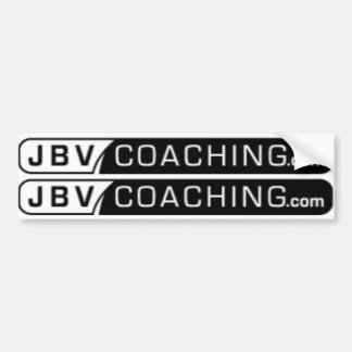 jbv coaching top tube logos B & W Bumper Sticker