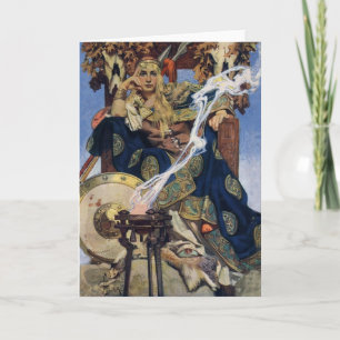 JC Leyendecker Queen Maeve Celtic Warrior Card