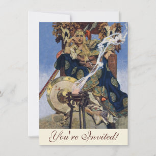 JC Leyendecker Queen Maeve Celtic Warrior Invitation