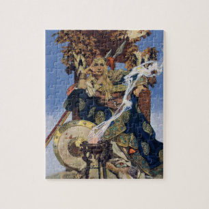 JC Leyendecker Queen Maeve Celtic Warrior Jigsaw Puzzle