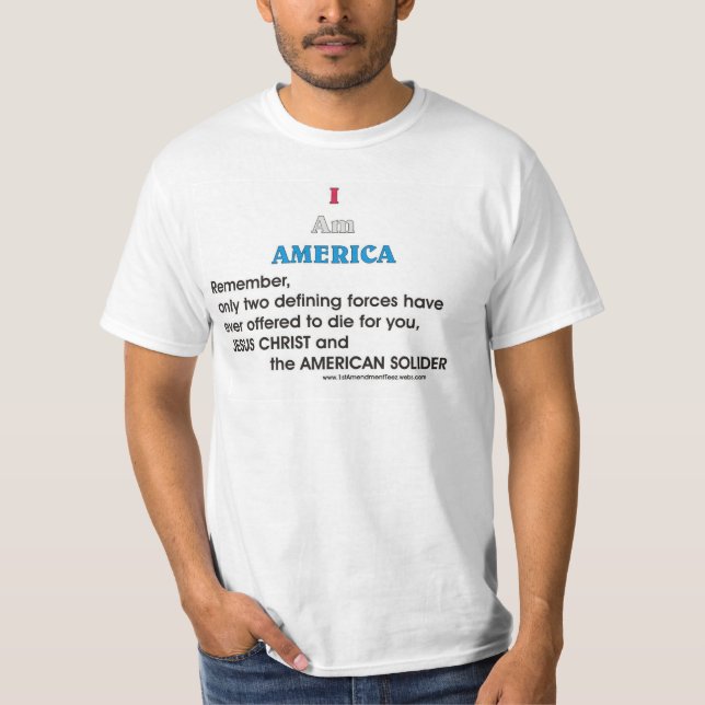 JC & the American Soldier T-Shirt (Front)