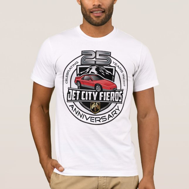 JCF 25th Anniversary Red Notchie T-Shirt (Front)