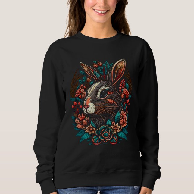 JCombs Colorful Magical Bunny Rabbit  2 Sweatshirt (Front)