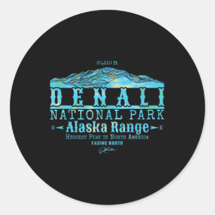 Jcombs_ Denali National Park, Facing North  Classic Round Sticker