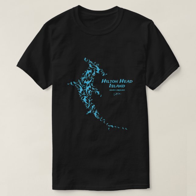 JCombs Hilton Head Island SC Hammerhead School  T-Shirt (Design Front)