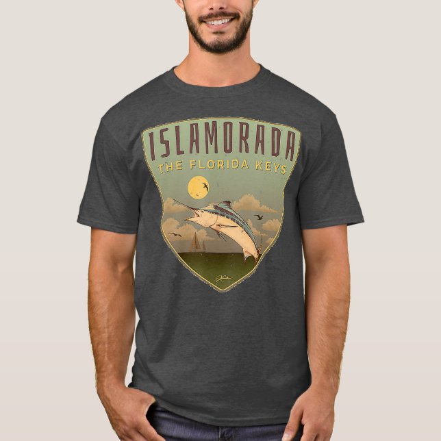 JCombs Islamorada The Florida Keys Marlin T-Shirt (Front)