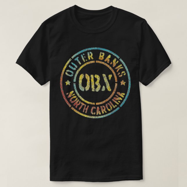 JCombs Outer Banks (OBX), NC (2Sided) Zip  T-Shirt (Design Front)