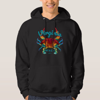 JCombs Virginia Beach, VA, Blue Crab Hoodie
