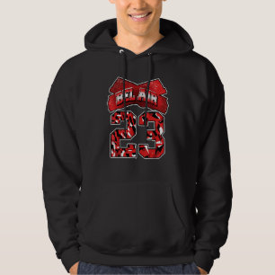 JD 4 Red Thunder Fresh Air Number 23 Red Thunder 4 Hoodie