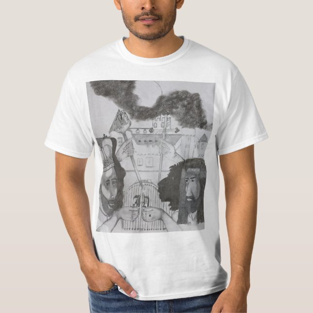 JD showing JWU a dap T-Shirt (Front)