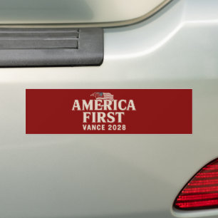 JD Vance 2028 America First Conservative  Bumper Sticker