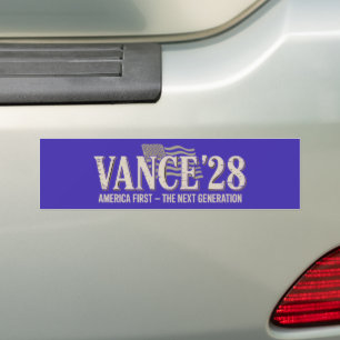 JD Vance 2028 America First Conservative Bumper Sticker