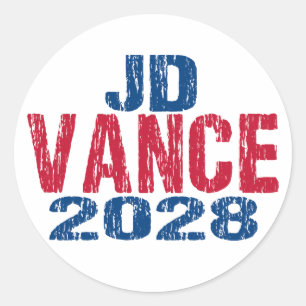 JD Vance 2028 (dis) Classic Round Sticker