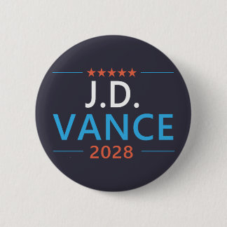 JD Vance 2028 Republican Patriotic 6 Cm Round Badge