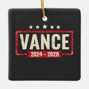 Jd Vance Trump Election 2028 President Vote Ceramic Ornament