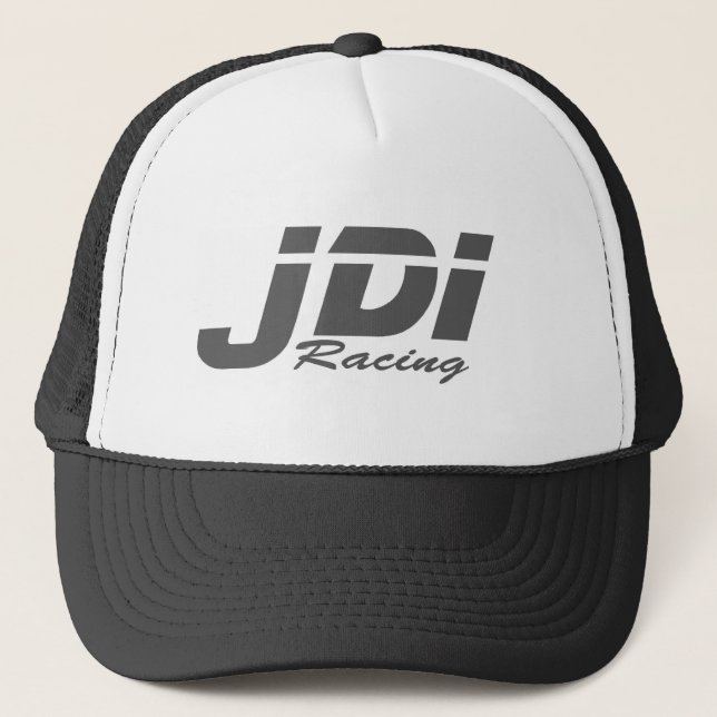 JDI Trucker Hat- Dark Grey Logo Hat (Front)