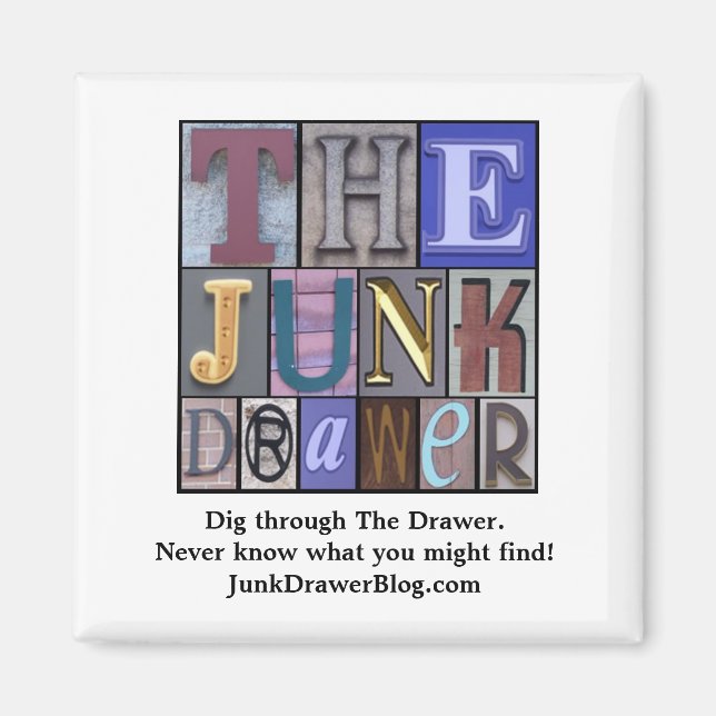 JDLogo, Dig through The Drawer. Ne... - Customised Magnet (Front)