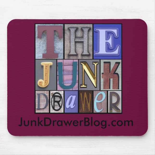 JDLogo, JunkDrawerBlog.com Mouse Pad (Front)