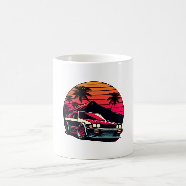 JDM car Japanese Retro Car Racing Drifting Legend  Coffee Mug (Center)