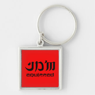 JDM equipped premium keychain square