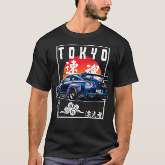 JDM Japanese Streetwear Tokyo R34  Drift  Lovers  T-Shirt