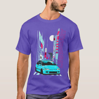 JDM Legend Retro Gaming Racecaruning Car eg6 S fri T-Shirt