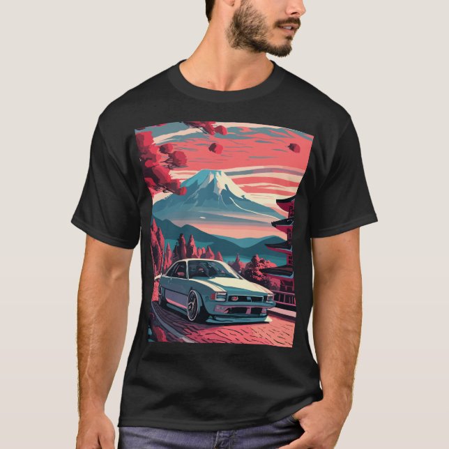 JDM Retro Japanese Car T-Shirt (Front)