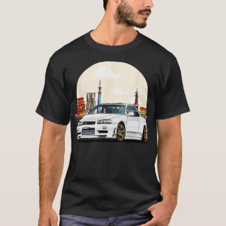 JDM Skyline R34  Tuning Japan Tokio Drift TShirt